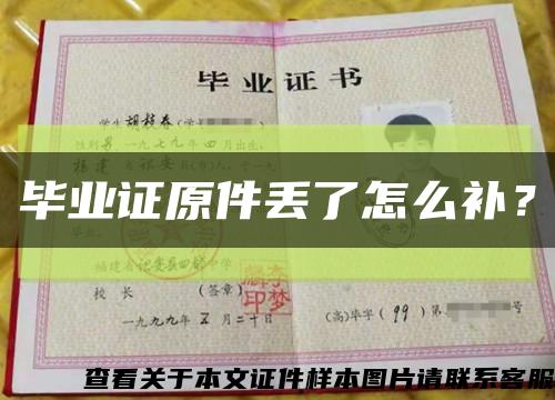 毕业证原件丢了怎么补？缩略图
