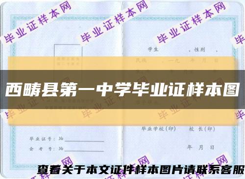 西畴县第一中学毕业证样本图缩略图