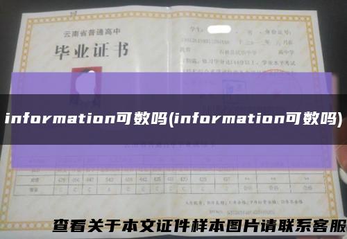 information可数吗(information可数吗)缩略图