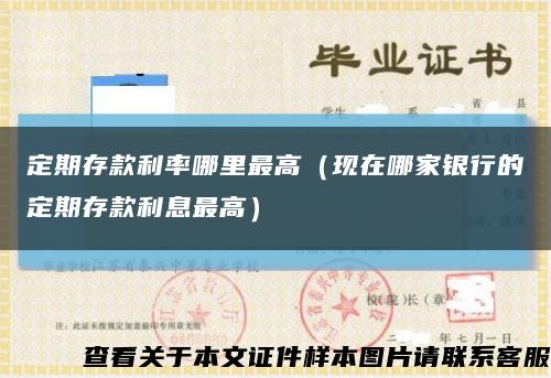定期存款利率哪里最高（现在哪家银行的定期存款利息最高）缩略图