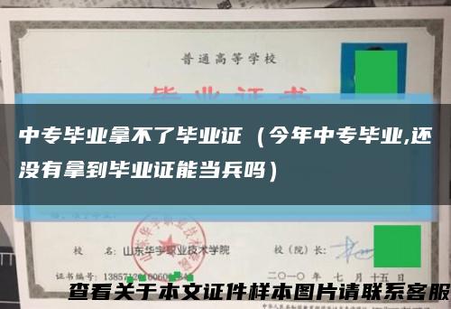 中专毕业拿不了毕业证（今年中专毕业,还没有拿到毕业证能当兵吗）缩略图