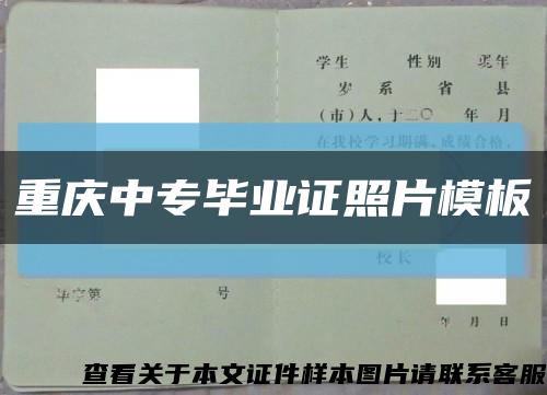 重庆中专毕业证照片模板缩略图