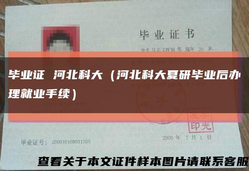 毕业证 河北科大（河北科大夏研毕业后办理就业手续）缩略图