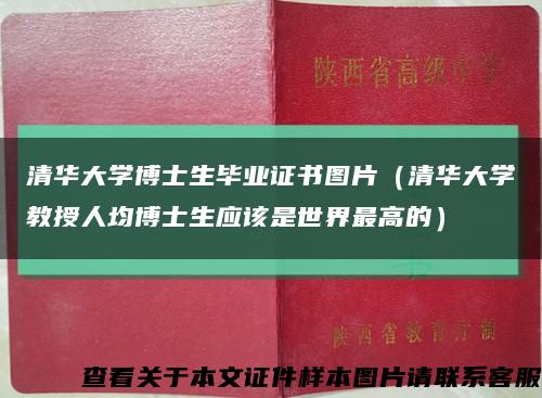 清华大学博士生毕业证书图片（清华大学教授人均博士生应该是世界最高的）缩略图