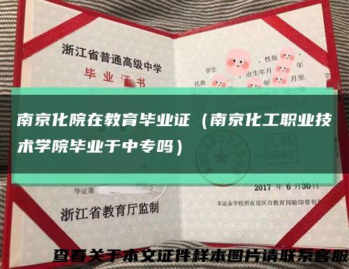 南京化院在教育毕业证（南京化工职业技术学院毕业于中专吗）缩略图