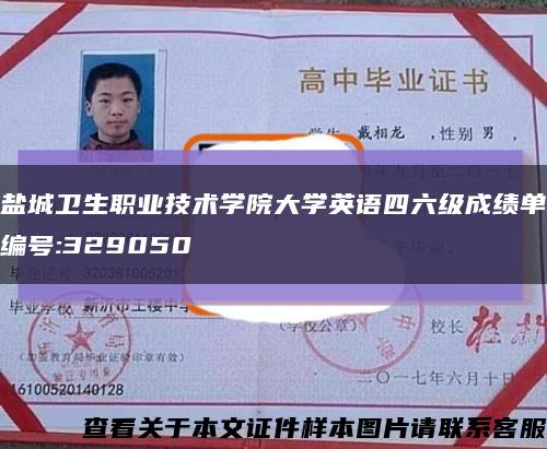 盐城卫生职业技术学院大学英语四六级成绩单编号:329050缩略图