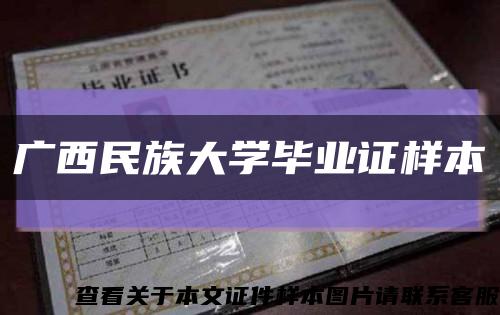 广西民族大学毕业证样本缩略图