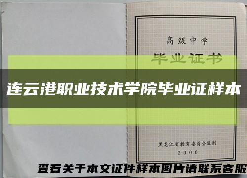 连云港职业技术学院毕业证样本缩略图