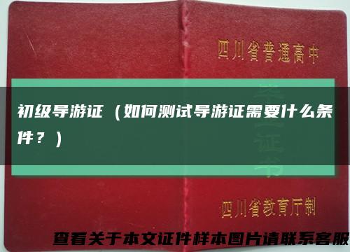 初级导游证（如何测试导游证需要什么条件？）缩略图