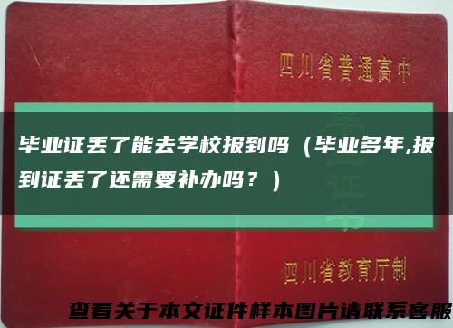 毕业证丢了能去学校报到吗（毕业多年,报到证丢了还需要补办吗？）缩略图