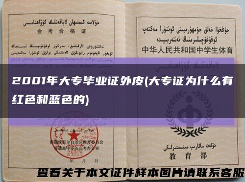 2001年大专毕业证外皮(大专证为什么有红色和蓝色的)缩略图