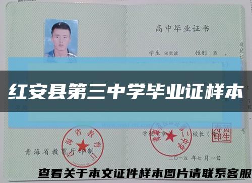 红安县第三中学毕业证样本缩略图