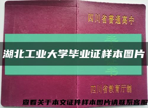 湖北工业大学毕业证样本图片缩略图