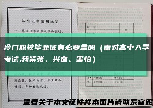 冷门职校毕业证有必要拿吗（面对高中入学考试,我紧张、兴奋、害怕）缩略图