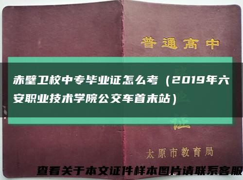 赤壁卫校中专毕业证怎么考（2019年六安职业技术学院公交车首末站）缩略图