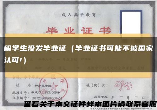 留学生没发毕业证（毕业证书可能不被国家认可!）缩略图