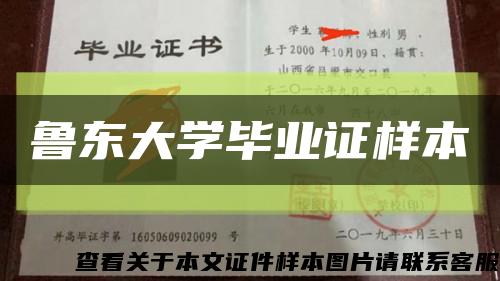 鲁东大学毕业证样本缩略图