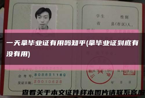一天拿毕业证有用吗知乎(拿毕业证到底有没有用)缩略图