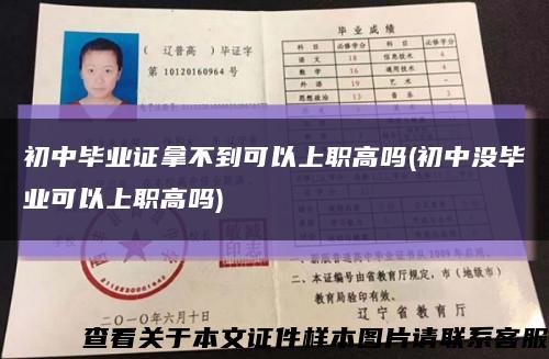 初中毕业证拿不到可以上职高吗(初中没毕业可以上职高吗)缩略图