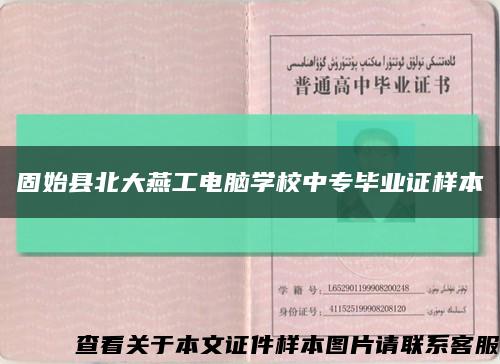 固始县北大燕工电脑学校中专毕业证样本缩略图