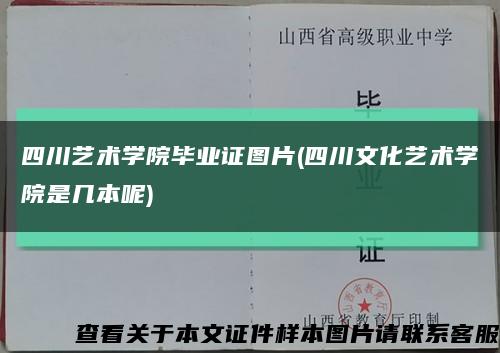 四川艺术学院毕业证图片(四川文化艺术学院是几本呢)缩略图