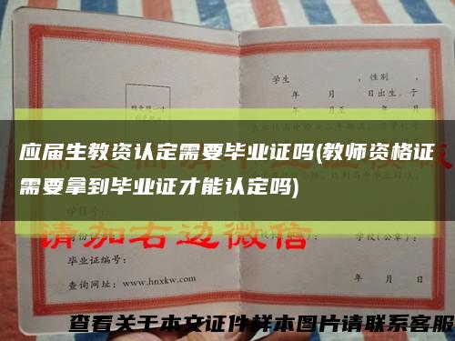 应届生教资认定需要毕业证吗(教师资格证需要拿到毕业证才能认定吗)缩略图