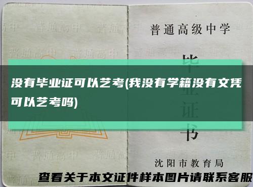 没有毕业证可以艺考(我没有学籍没有文凭可以艺考吗)缩略图