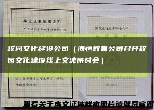 校园文化建设公司（海恒教育公司召开校园文化建设线上交流研讨会）缩略图