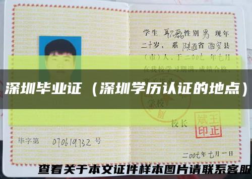 深圳毕业证（深圳学历认证的地点）缩略图