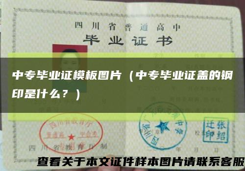 中专毕业证模板图片（中专毕业证盖的钢印是什么？）缩略图