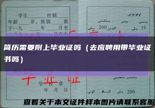 简历需要附上毕业证吗（去应聘用带毕业证书吗）缩略图