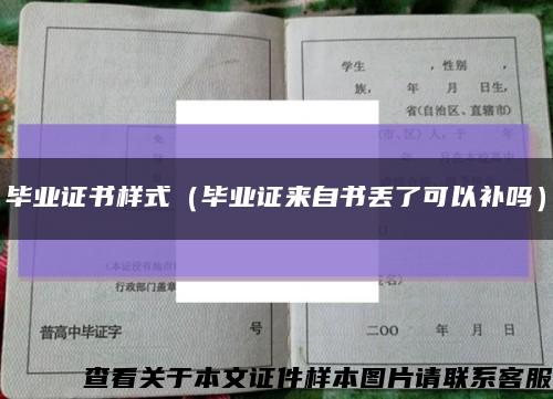 毕业证书样式（毕业证来自书丢了可以补吗）缩略图
