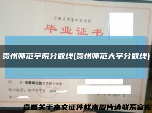 贵州师范学院分数线(贵州师范大学分数线)缩略图