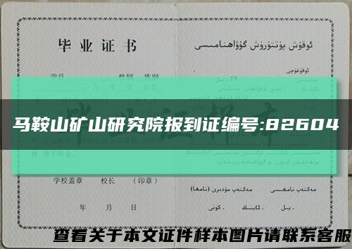 马鞍山矿山研究院报到证编号:82604缩略图