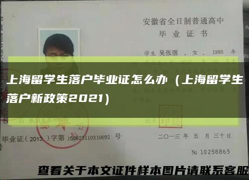 上海留学生落户毕业证怎么办（上海留学生落户新政策2021）缩略图