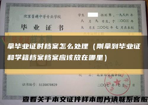 拿毕业证时档案怎么处理（刚拿到毕业证和学籍档案档案应该放在哪里）缩略图