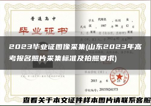 2023毕业证图像采集(山东2023年高考报名照片采集标准及拍照要求)缩略图