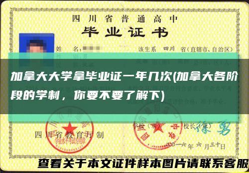 加拿大大学拿毕业证一年几次(加拿大各阶段的学制，你要不要了解下)缩略图
