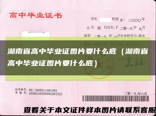 湖南省高中毕业证图片要什么底（湖南省高中毕业证图片要什么底）缩略图