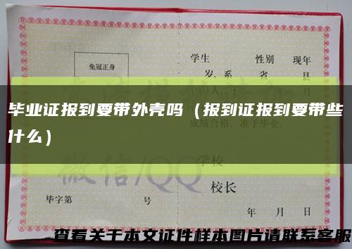 毕业证报到要带外壳吗（报到证报到要带些什么）缩略图