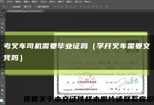 考叉车司机需要毕业证吗（学开叉车需要文凭吗）缩略图
