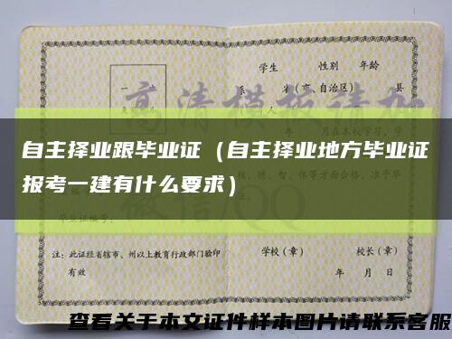 自主择业跟毕业证（自主择业地方毕业证报考一建有什么要求）缩略图