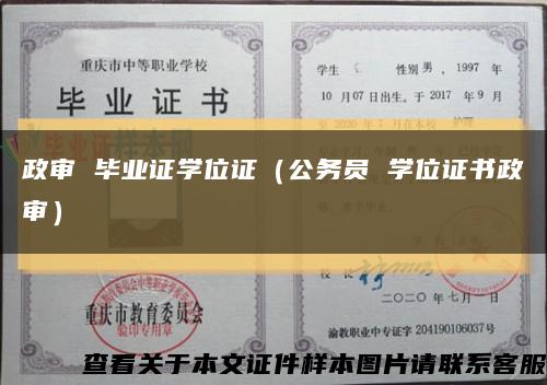 政审 毕业证学位证（公务员 学位证书政审）缩略图