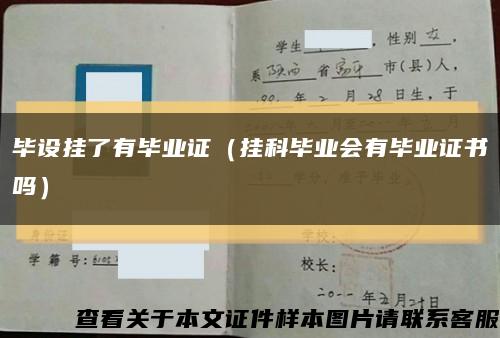 毕设挂了有毕业证（挂科毕业会有毕业证书吗）缩略图