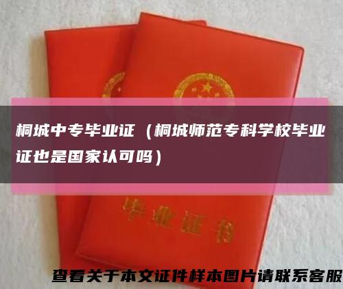 桐城中专毕业证（桐城师范专科学校毕业证也是国家认可吗）缩略图