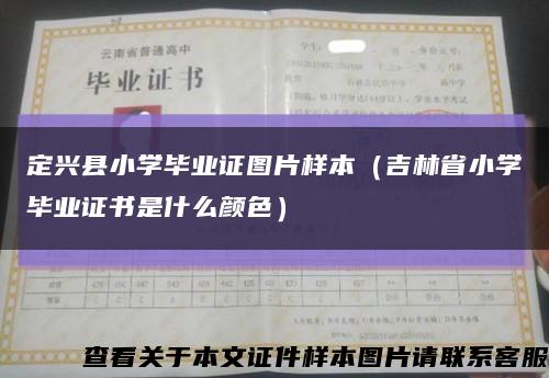 定兴县小学毕业证图片样本（吉林省小学毕业证书是什么颜色）缩略图
