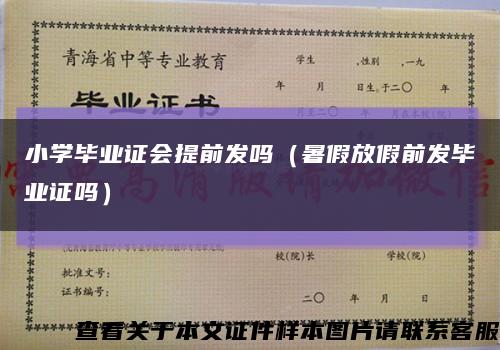 小学毕业证会提前发吗（暑假放假前发毕业证吗）缩略图