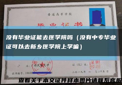 没有毕业证能去医学院吗（没有中专毕业证可以去新乡医学院上学嘛）缩略图