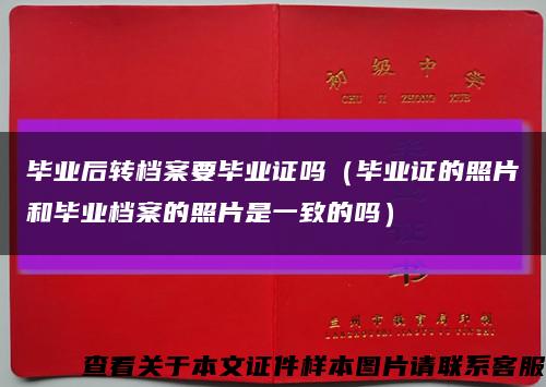 毕业后转档案要毕业证吗（毕业证的照片和毕业档案的照片是一致的吗）缩略图