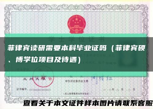 菲律宾读研需要本科毕业证吗（菲律宾硕、博学位项目及待遇）缩略图